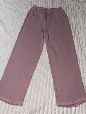 SKIMS Dusty Pink Fleece Lounge Pants | Size Medium